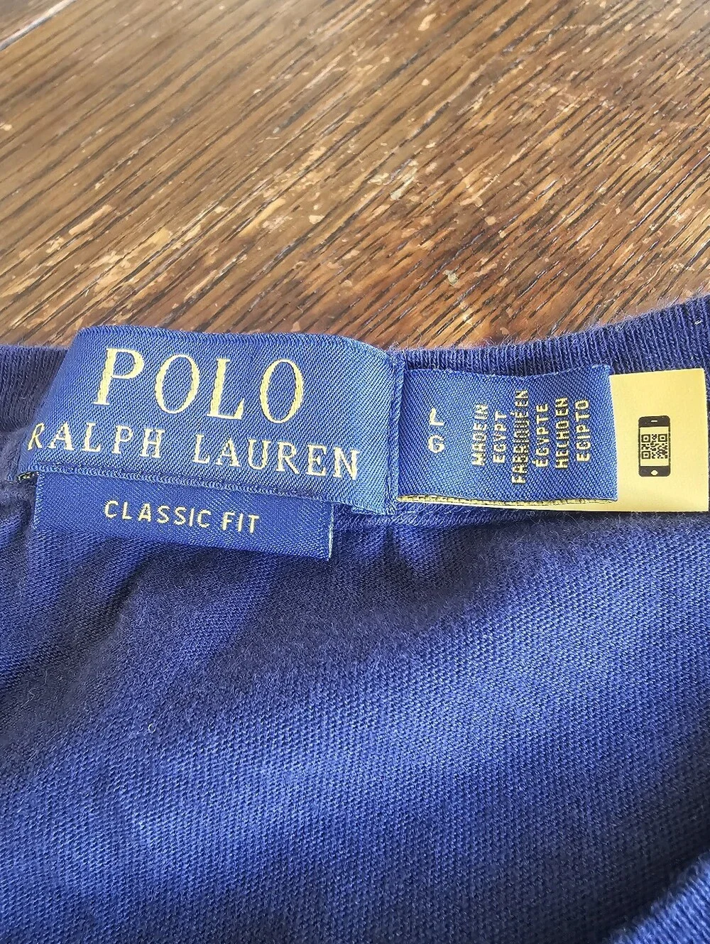 ​Polo Ralph Lauren Varsity Jacket Polo Bear Tee Navy Blue Mens Large Classic Fit